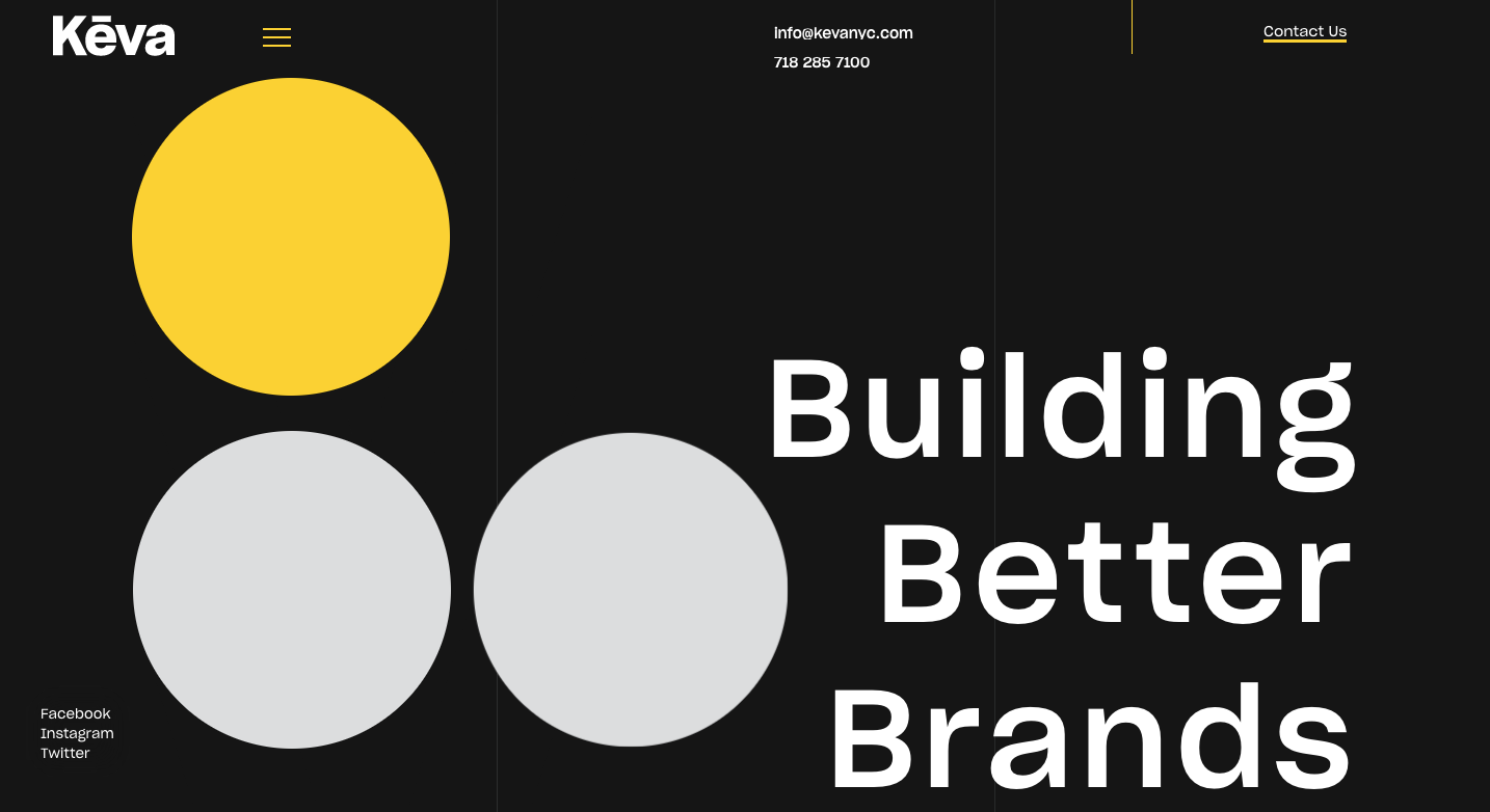 Keva Website Website with Good Typography